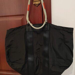 Pre-owned Topologie Sports Bag Large Capacity Gym Duffle Weekender bag Black Big